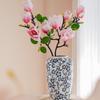 Chinese Magnolia Vase: High-Grade Blue & White Porcelain for Elegant Living Room Decor