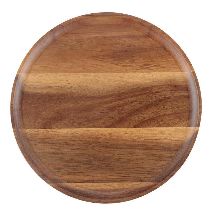 Acacia Wood Round Serving Tray