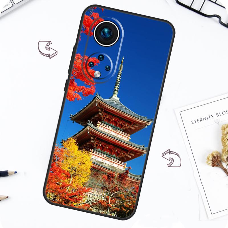 Japanese Temple Kyoto Case For Honor Magic 7 Pro 5 6 Lite Honor 200 Pro 50 70 90 X8b X9a X8a X8 X9 X9c X9b Cover