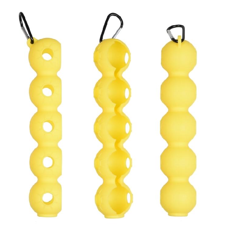 Silicone Golf Ball Protective Cover Golf Ball Holder Holds 5 Golf Balls Gift