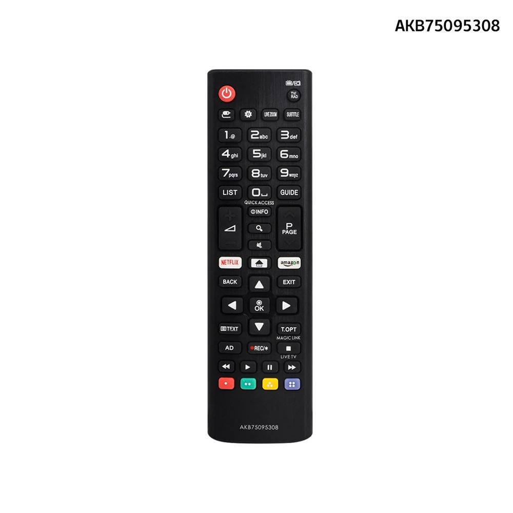

AKB75095308 LG TV Remote Control Replacement Black Universal D-Pad Learning IR Remote Control for LG Electronics чорний