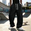 Men's Drawstring Sweatpants Loose Fit Casual Joggers for Everyday Wear