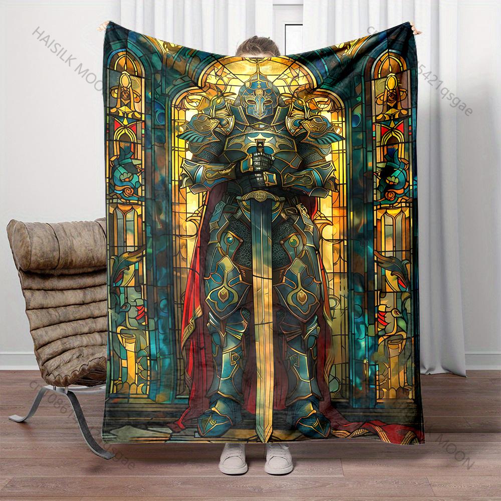 Multiple Sizes Fantasy Horse with Magic Book Print Blanket Adult Children Warm for Home Travel Soft and Comfortable Blanket