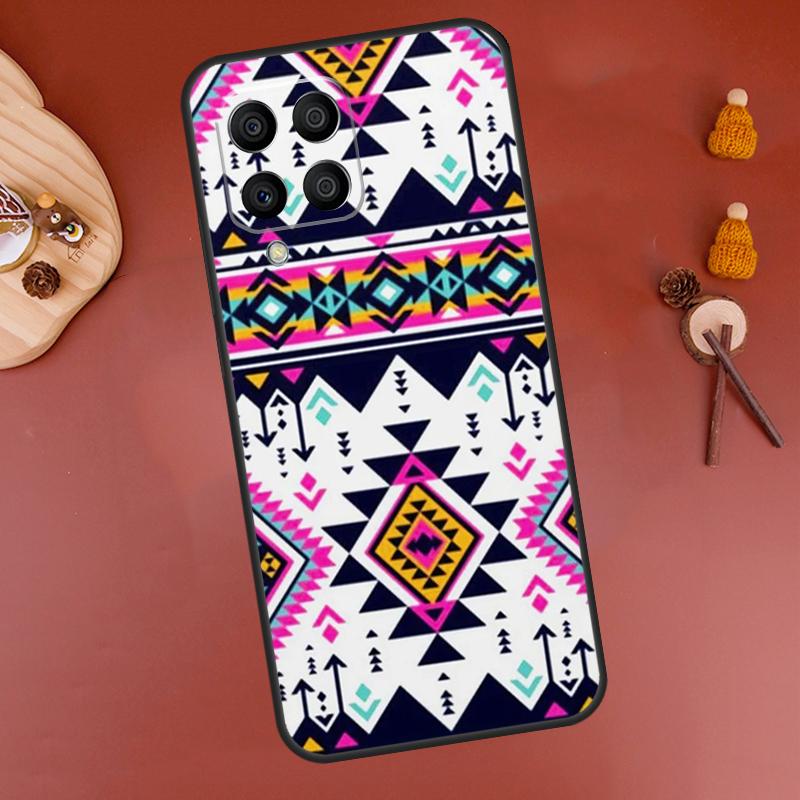 Tribal Aztec Geometric Colour Case For Samsung Galaxy M33 M21 M31 M16 M36 M56 M53 M13 M12 M32 M52 M15 M55 M14 M35 M34 M54