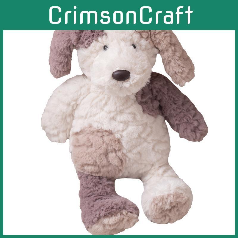 Ins Cute Dog Plush Toy With Long Fur Pp Cotton Filling Gift For Kids And Girlfriends