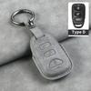 3 + 1 Buttons Leather Car Remote Key Case Cover Shell Fob For Hyundai for Kia Tucson Sonata Santa FE Carens Protector Key Fob