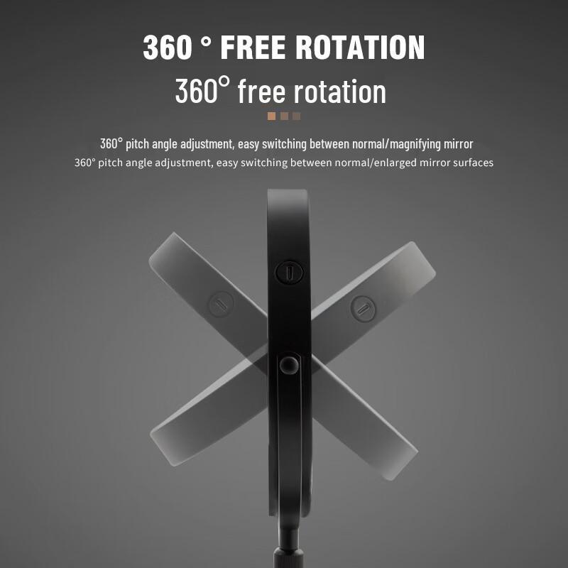 Lighted Magnifying Desktop Makeup Mirror