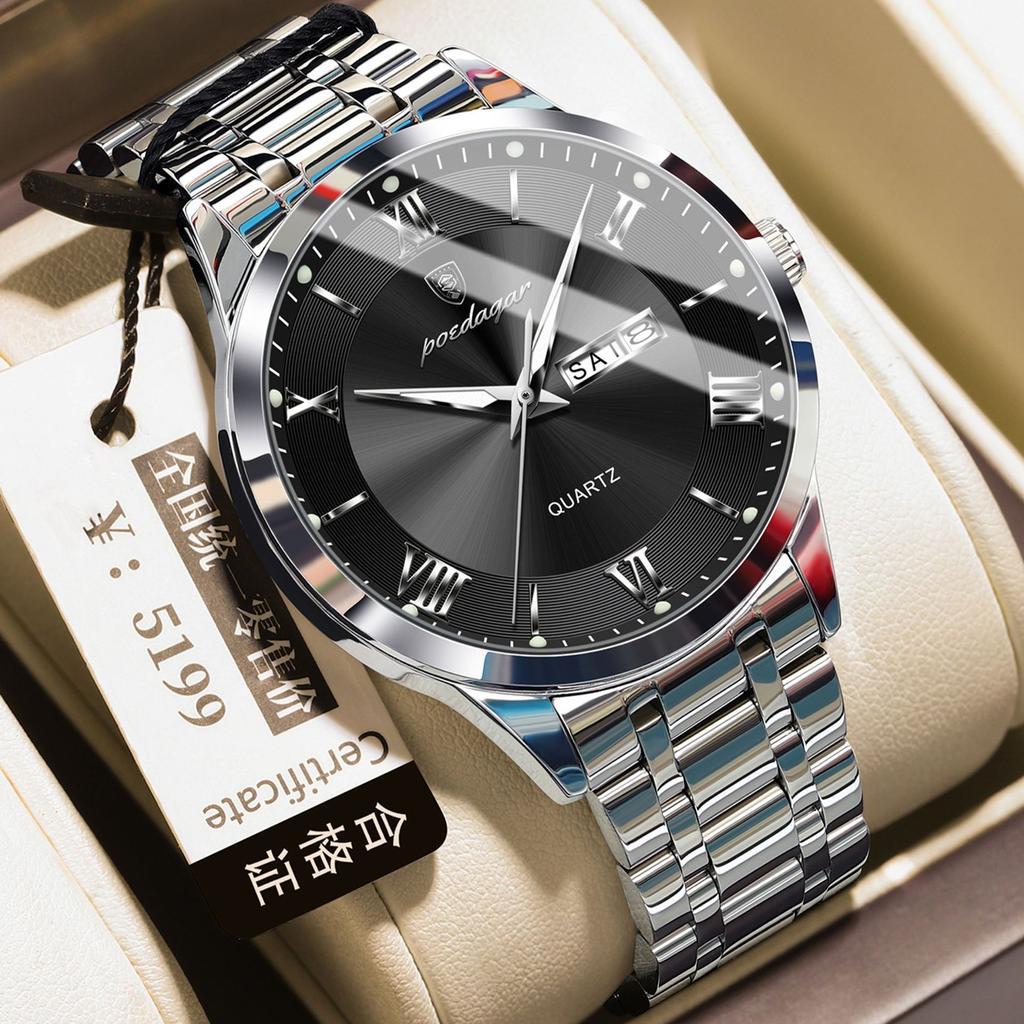 Ultra-Thin Men'S Watch Waterproof Luminous Calendar Watch