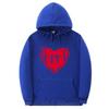 Unisex Oversized Hooded Sweatshirt With Printed Design Ribbed Hem Loose Fit Long Sleeve Cotton Pullover Winter