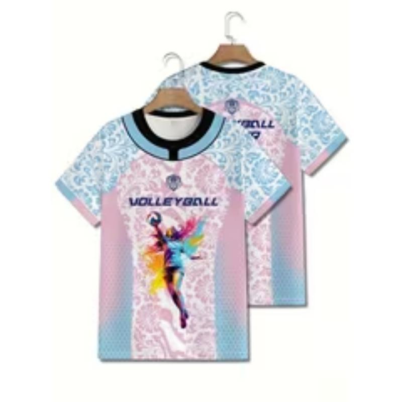 Vêtements de volley-ball imprimés en 3D, t-shirts fashion pour femmes, vêtements pour athlètes