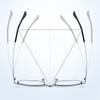 Metal Sun Photochromic Gray Square Shape Eyeglasses Full Frame Multifocal Progressive Prescription Lens Spectacles