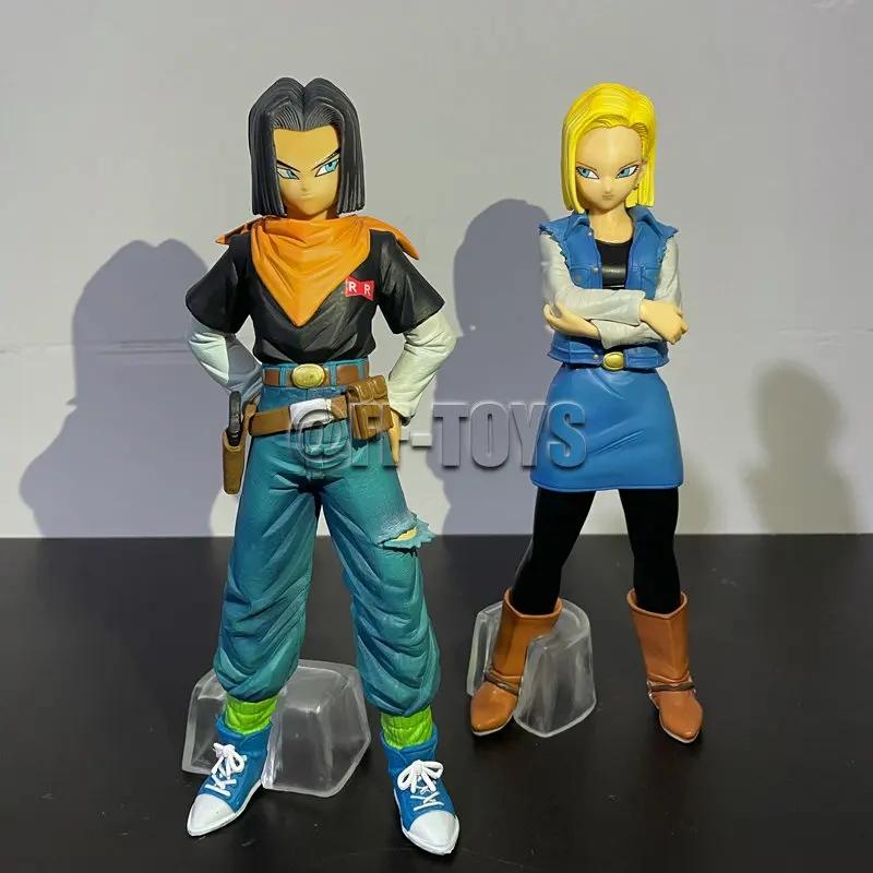 24Cm Anime Dragon Ball Z Android 17 18 Figura Android 18 Pvc Colección De Figuras De Acción Modelo Juguetes Para Niños Regalos D