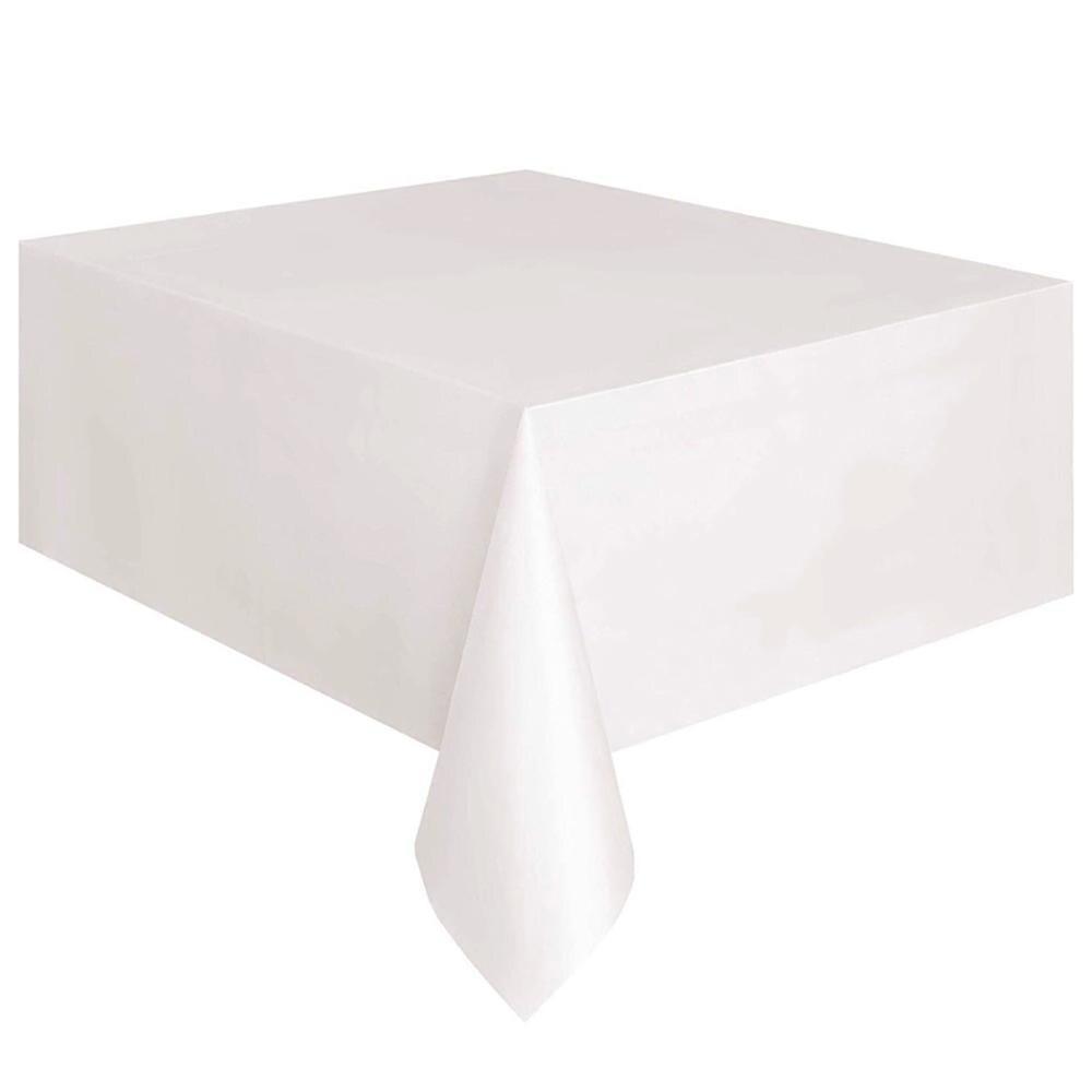 137*183CM Solid Color Tablecloth With Thicken PE Disposable Plastic Soft For Wedding Birthday Party Home Decoration Supplies