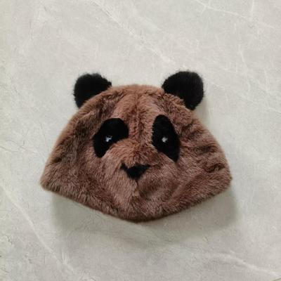 Panda Earflap Hat - Fluffy, Warm, Windproof Faux Mink Fur for Autumn/Winter