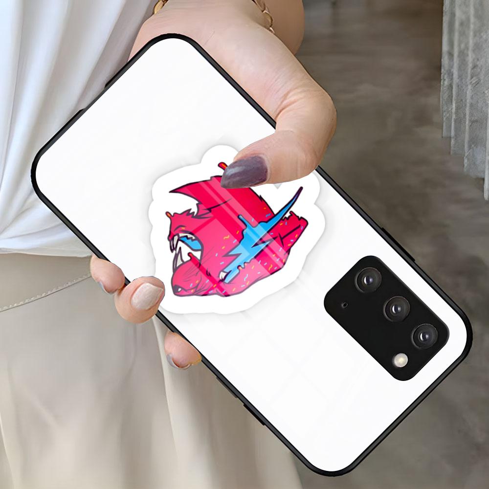 

Чехол для телефона MrBeast для Samsung S26 S25 S24 FE S23 S22 S21 Plus S20 Ultra Note20Ultra Черная стеклянная крышка Galaxy S24 FE