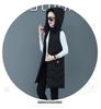 Frauen Herbst Winter Midi Mit Kapuze Ärmellose Weste Mantel Outwear Mantel Übergroße Puffer Jacke Baumwolle Gefütterte Parkas Weste 7 Farbe