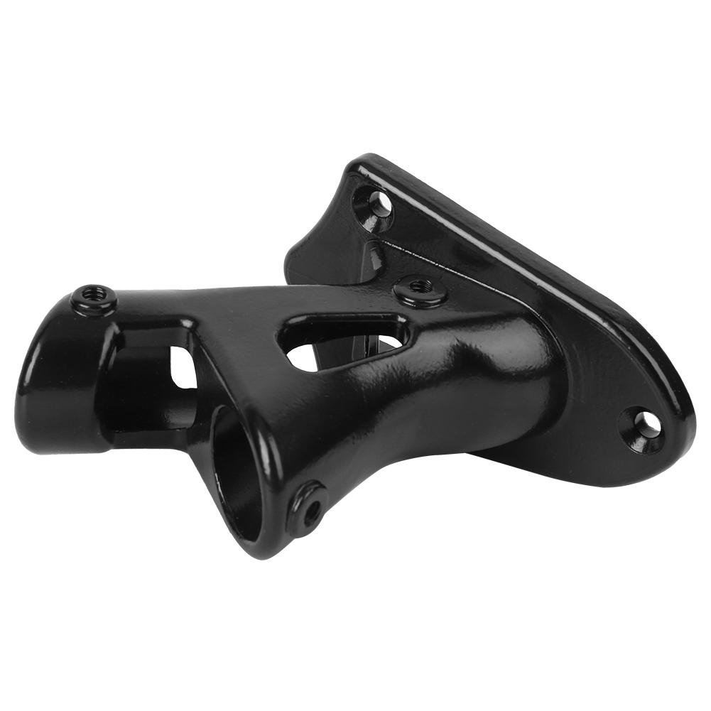 Stainless Steel Outdoor Flagstick Bracket Fixing Support Base Accessory for Flags Black