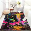 1PC Aliens and UFO Printed Carpet for Bedroom Living Room Bedside Sofa Floor Mat Modern Home Decor Area Rug Machine Wash