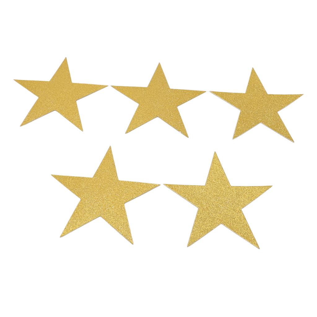 50 SZT. Brokatowe Wycinanki Papierowe w Kształcie Gwiazd Dwustronne Wycinanki Dekoracyjne Gwiazdy Papierowa Dekoracja Ścienna na Tablicę Korkową, do Sali Lekcyjnej