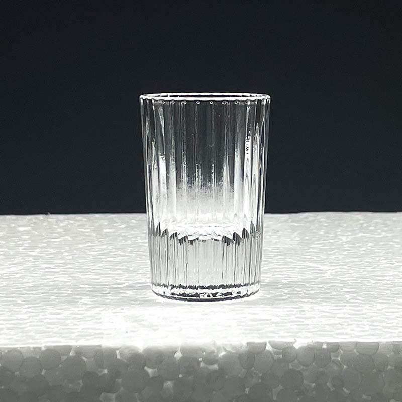 12pcs Set Shot Glass 20ml European Style Baijiu Vertical Spirits Cups Transparent Wine Cup Drinking Glasses Household Drinkware