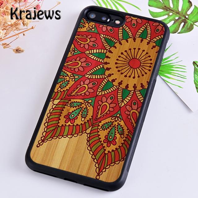 Krajews Indian Style Coloful Mandala Phone Case Cover For iPhone 17 Air 16 15 14 Plus 12 Pro Max Coque Fundas