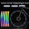 Seven-Color Reflective Tire Warning Sticker for Car, Bicycle, and Scooter