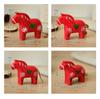 Nordic Retro Painted Wooden Horse Ornament Swedish Dala Horse Statue Desktop Crafts Creative Lucky Horse Decorations Home Decor