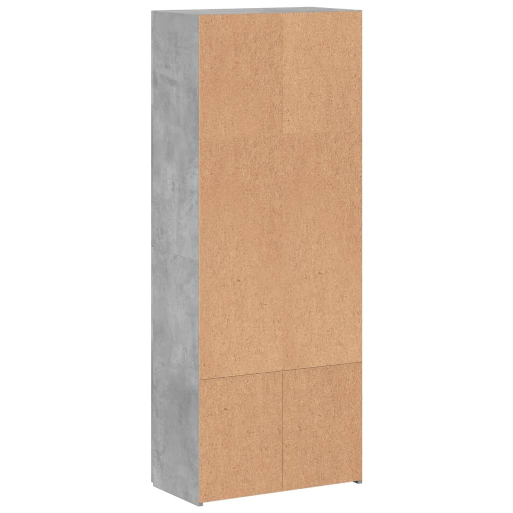 Vidaxl Szafka Na Dokumenty, Szarość Betonu, 60X32X153 Cm