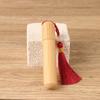 10ml Bamboo Roll On Bottles With Tassel Glass Insert Refillable For Essential Oil Perfume Engravable Travel Portable Empty Vials