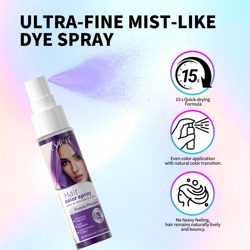Spray para coloración de cabello, 8 colores