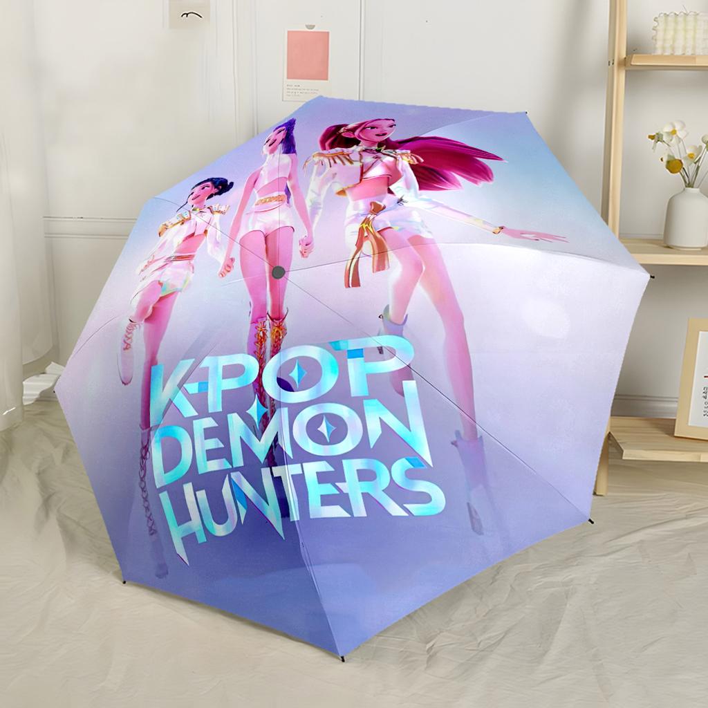 Future Heroes Unite Portable Automatic Umbrella Compact 8-Rib weight Foldable Design for Women/Men Stylish Accessory