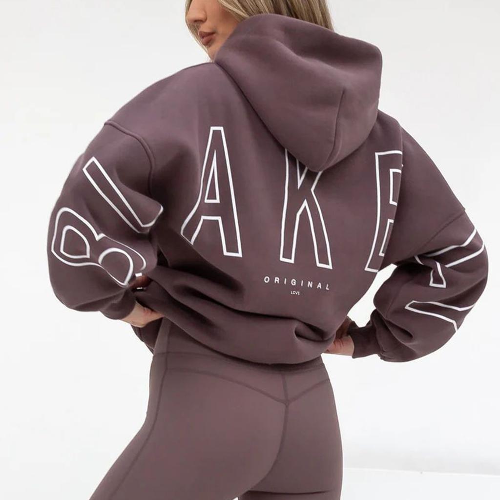 Hooded Sports Tracksuit Unisex Running Outfits Long Sleeve Pullover Hoodies Sweatshirt