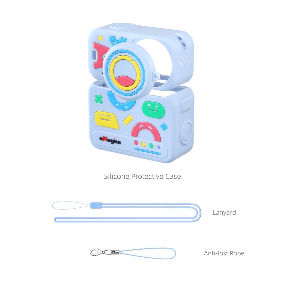 Coloful Protective Case Silicone Body Cover for DJI Osmo Nano Action Camera Accessories синий