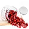 1 Bottle of 200pcs Metallic Red Sealing Wax Beads, Octagon Wax Seal Beads Candles and Melting Spoon for Wax Seal Stamp