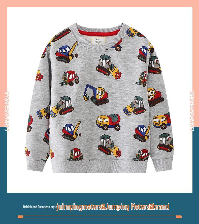 Autumn New Arrival Boys' Cartoon Hoodie - European & American Style