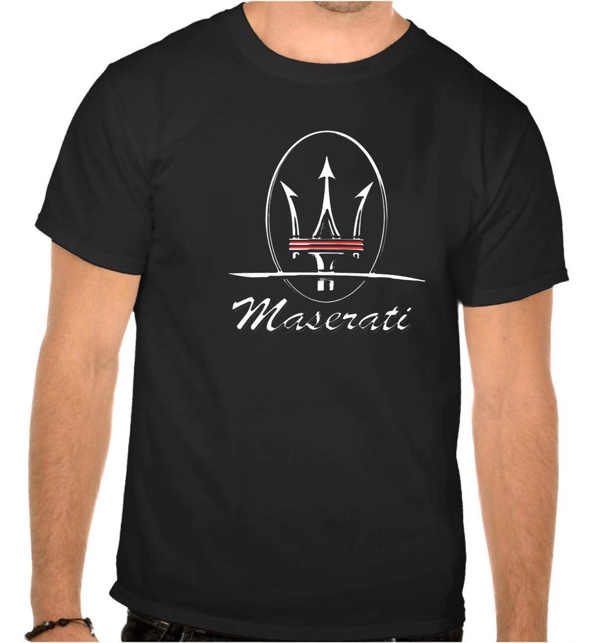 Maserati Car Logo BLACK T-Shirt - 1103- XL
