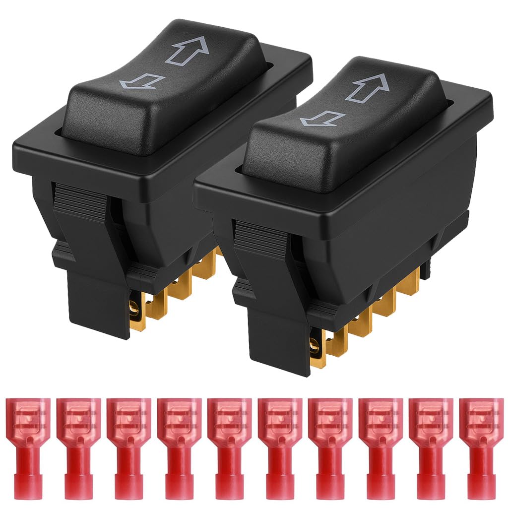 Gebildet Universal 2pcs 5 Pin DPDT DC12V 24V Car Window Momentary Switch Car Control