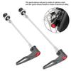 Stainless Steel Axle CNC Alloy Skewers for Bike Road Bicycle Quick Release (black 100 130)