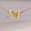 Stainless Steel Bracelets Vintage Elegant Butterfly Sand Press Design Non-fading High-quality Fashion Bracelet For Women Zircon