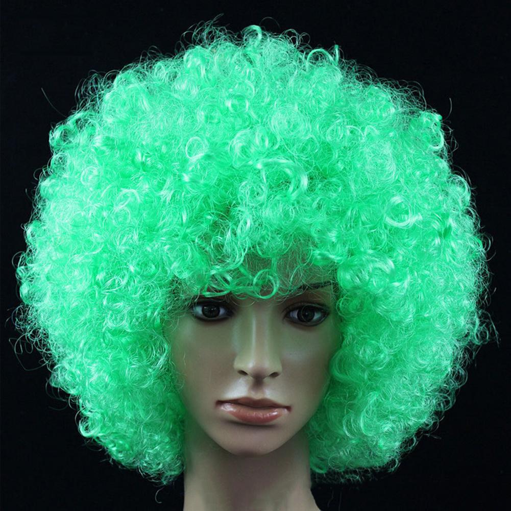 Wavy Clown Wig Cosplay Hair Halloween Christmas Clown Fancy Performance Ombre Wig Colorful Adult Kids Dress Hair Props Party Wig