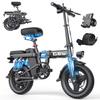 E-bike TOOFLY GE5 Foldable Electric Bicycle 250W 48V15AH Lithium Battery Adult Riding Electric Bike 14-inch Tire Urban Commuter