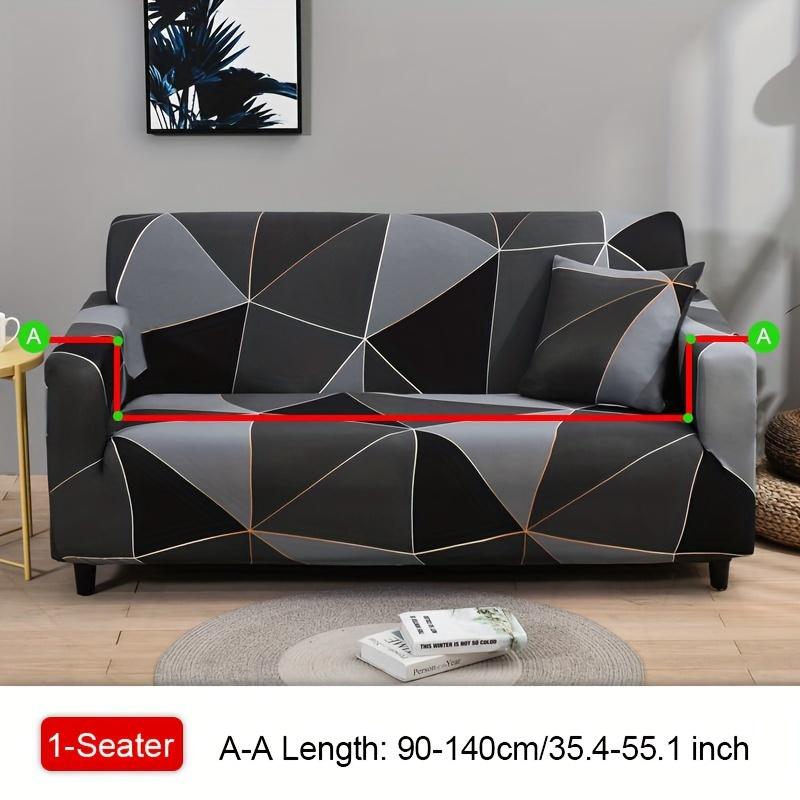 1PC Stretch Geometric Pattern Sofa Cover Printed Spandex Sofa Slipcover Couch Cover Furniture Protector For Bedroom Office Living Room Home Decor