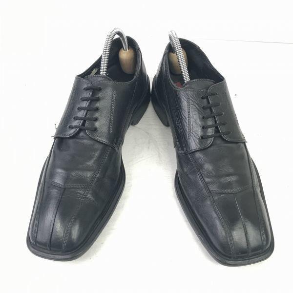 Germany Lloyd Heavy Leather Swirl Moc 26 Black Dress Shoes Business(USED)