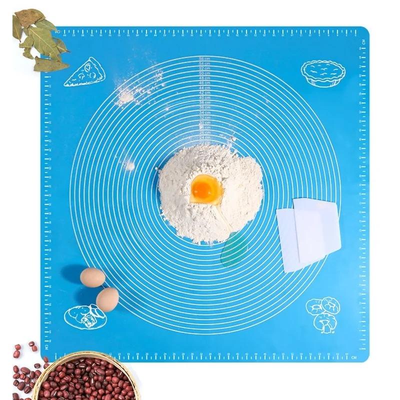 40*50cm Silicone Baking Mat Sheet Large Kneading Pad for Rolling Dough Pizza Dough Non-Stick Maker Pastry Kitchen Accessories