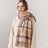 Milk camel pure wool scarf women's autumn and winter versatile thickened cashmere scarf new shawl dual-purpose