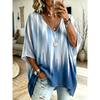 T-shirt da Donna Taglie Forti Scollo a V Maniche a Pipistrello Stampa Etnica Boemia Top Largo Estivo Comodo Traspirante Quotidiano Casual Stile Modellante