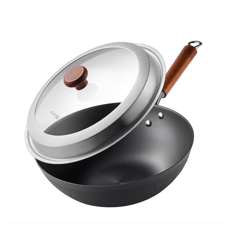 Chuda Huang 34cm Traditional Cast Iron Wok