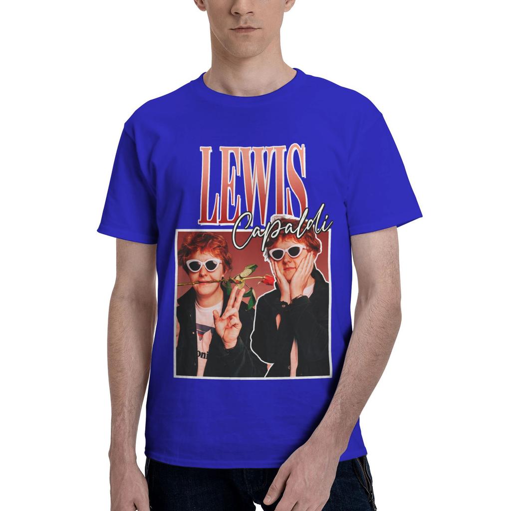 Custom LLewis CCapaldis T Shirt Men ShortSleeve SingerSongwriter Tshirts Streetwear Tee Pure Cotton Oversized Tshirts Merch