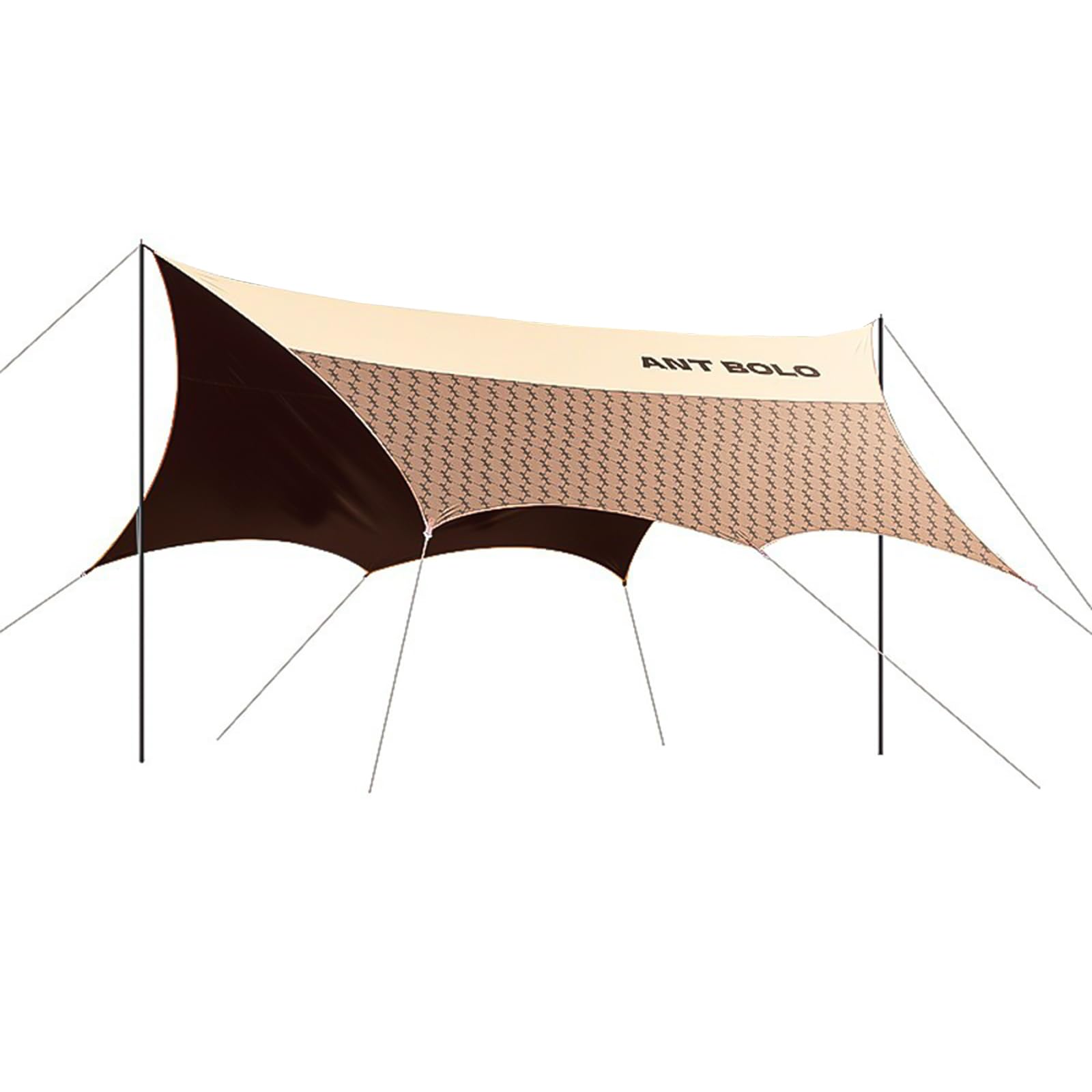 

Octagon 450 x 450 Black Coated 210D Oxford UV 3000 mm Outdoor Camping Beach Rainproof Tarpaulin, cm, Cloth, Water-Repellent Coating, UPF50+