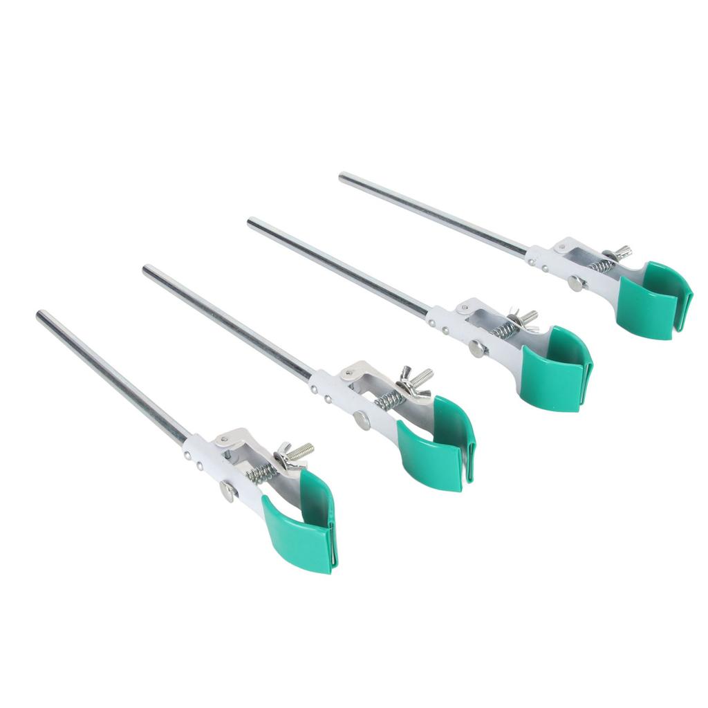 4ks Laboratorní svěrka Retort Jaw Jaw 2 prsty Nastavitelná šířka gumových čelistí Labs Clamp